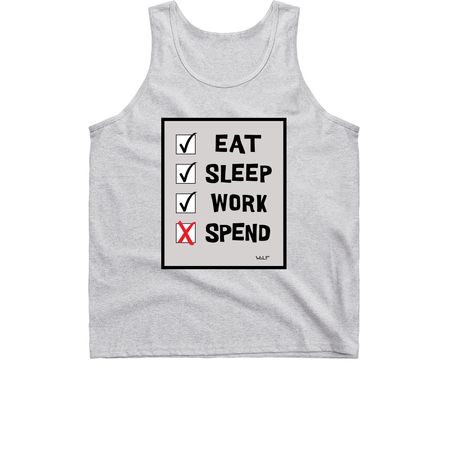 No Spend, a Sport Grey Classic Unisex Tank Top