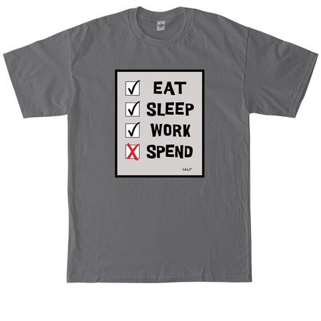 No Spend, a Charcoal Tall Classic Unisex Tee