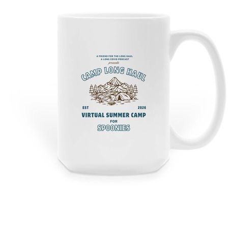 Camp Long Haul Mugs, a White Large Coffee Mug