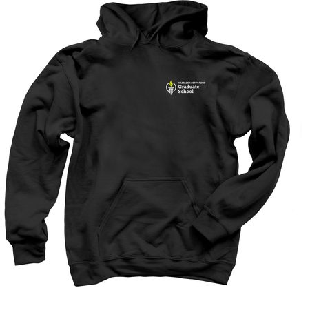 Shirts - Corner Logo, a Black Pullover Hoodie