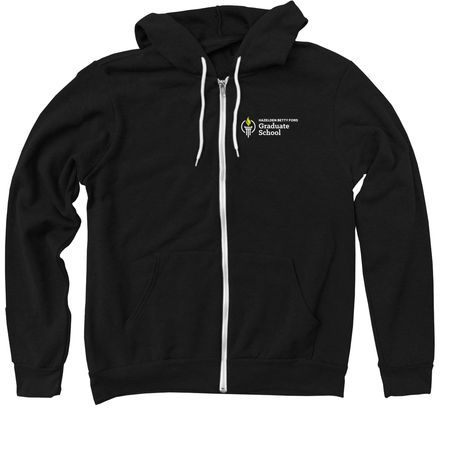 Shirts - Corner Logo, a Black Zip Up Hoodie