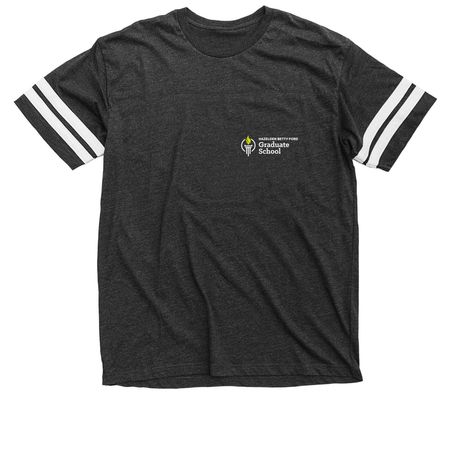 Shirts - Corner Logo, a Vintage Smoke / White Football Jersey Tee