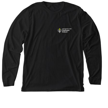 Shirts - Corner Logo, a Solid Black Blend Premium Long Sleeve Tee