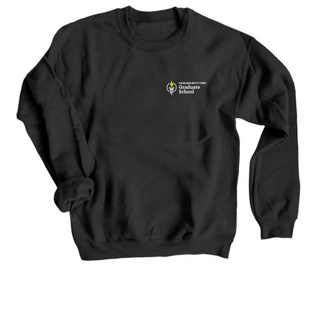 Shirts - Corner Logo, a Black Crewneck Sweatshirt