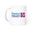 Family Heart Logo Mug, a White Coffee Mug (back-view)