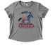 Limited Edition Patriotic Shirts, a Aluminum Grey Allmade Eco Triblend Women?s Scoop Neck Tee