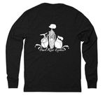 PRE Merchandise, a Space Black Allmade Eco Triblend Long Sleeve Tee (back-view)