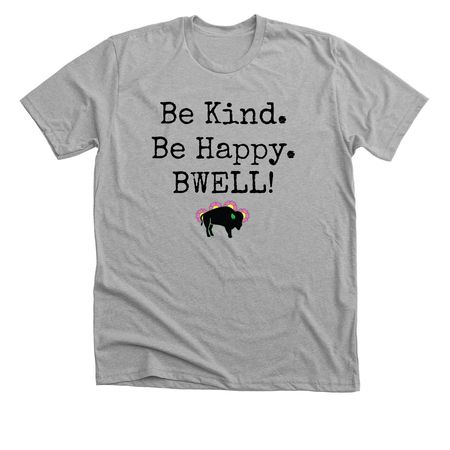 Kind & Happy!, a Athletic Heather Premium Unisex Tee