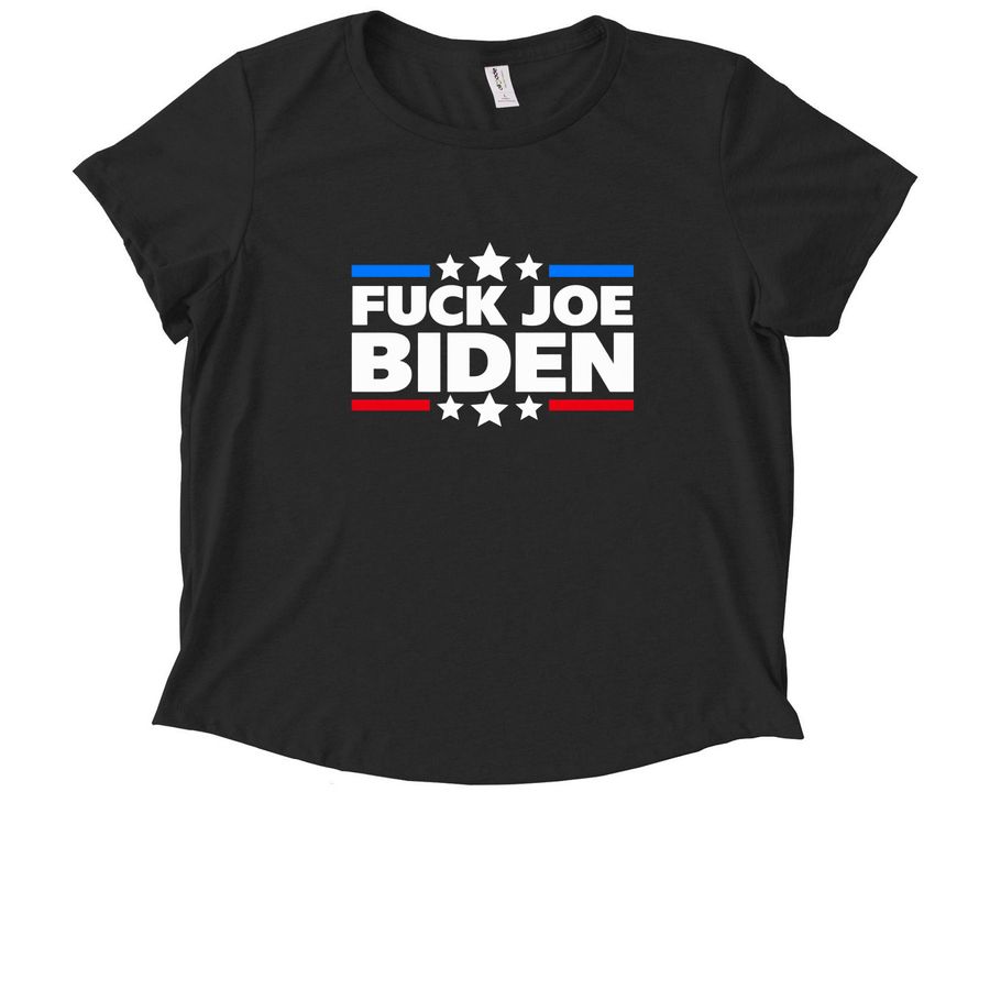 Beni Rae Harmony Wears Fuck Joe Biden Shirt, a Deep Black Allmade Eco Triblend Women?s Scoop Neck Tee