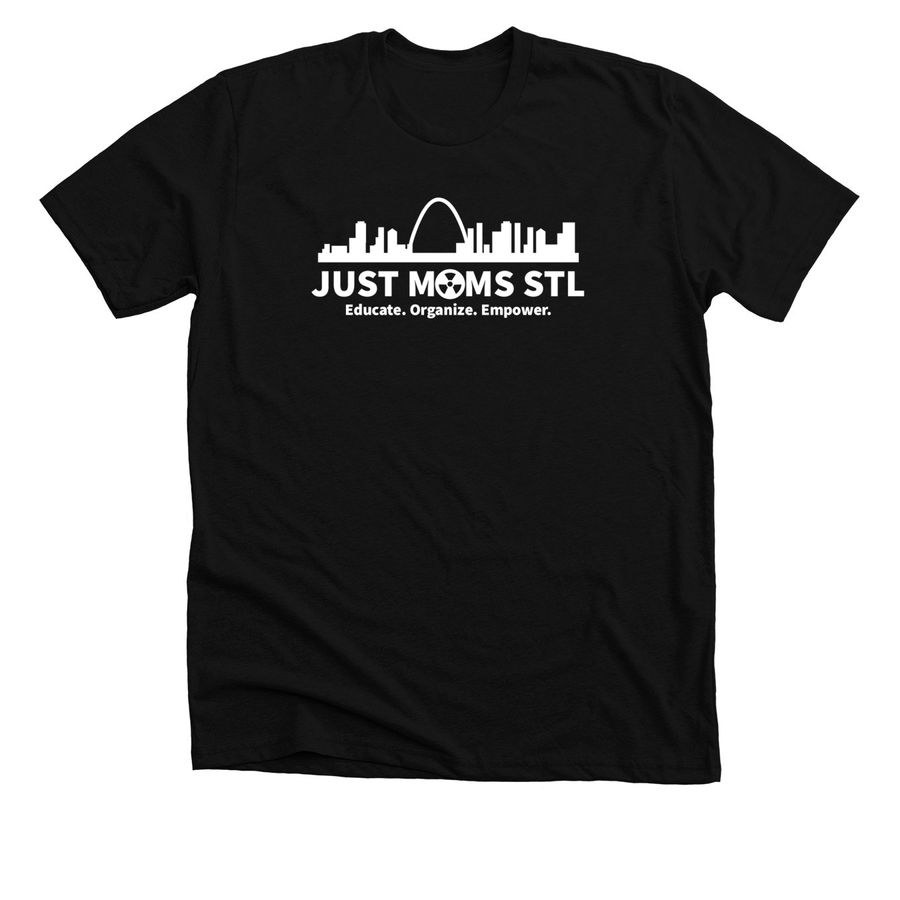 Just Moms STL, a Solid Black Blend Premium Unisex Tee