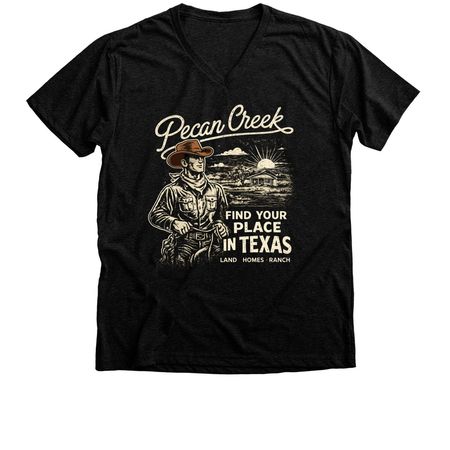 Find Your Place | V-Neck | Bella Canvas&nbsp;, a Black Heather Premium V-Neck Tee