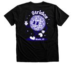 Strides Run Club Tees & Hoodies, a Black Heather Premium Unisex Tee (back-view)