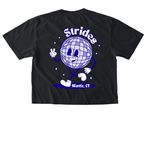 Strides Run Club Tees & Hoodies, a Black Comfort Colors Boxy Tee (back-view)