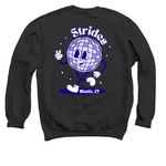 Strides Run Club Tees & Hoodies, a Black Crewneck Sweatshirt (back-view)