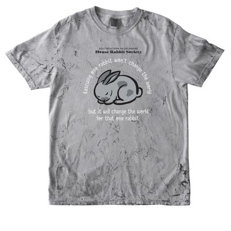Rescuing One Rabbit, a Smoke Comfort Colors Colorblast Tee
