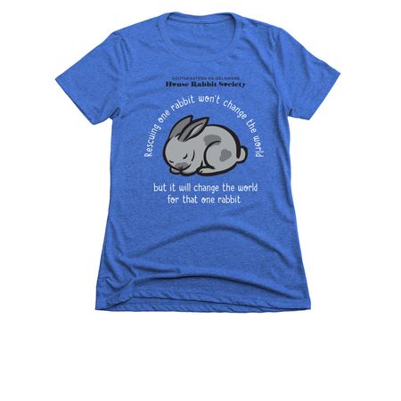 Rescuing One Rabbit, a Royal Women's Slim Fit Tee