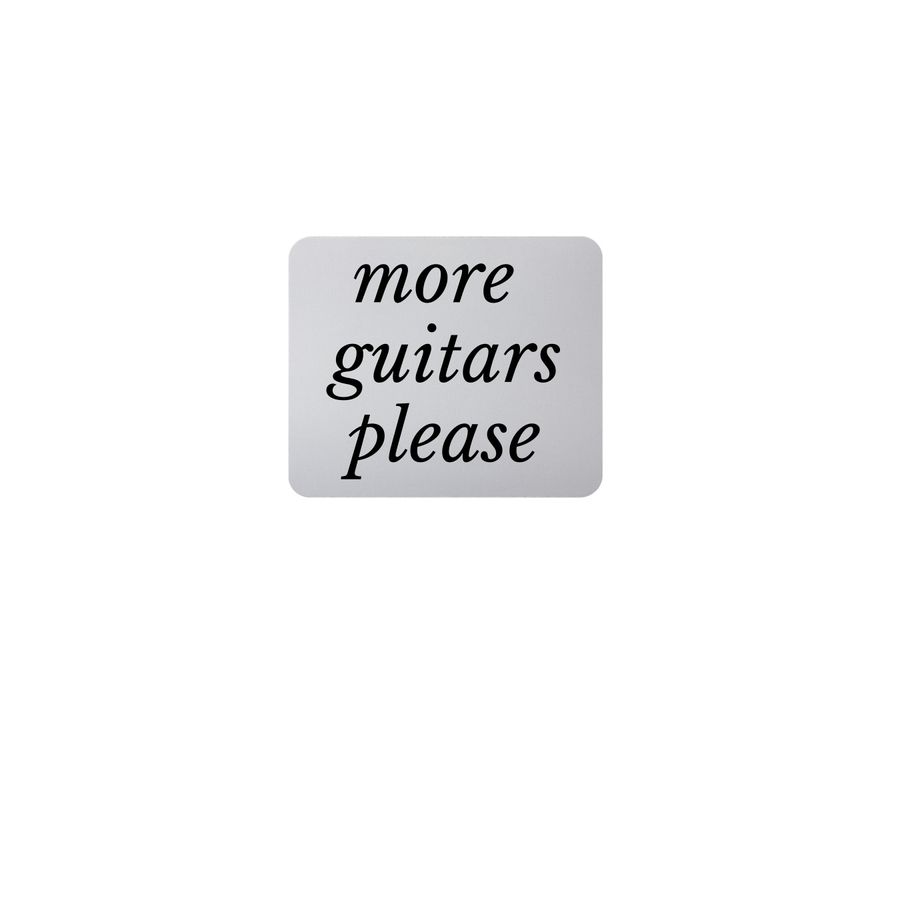 More Guitars Mousepad!, a White Full Color Mouse Pad