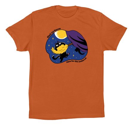 Black Cat Rescue Halloween 2026, a Autumn Premium Cotton Tee
