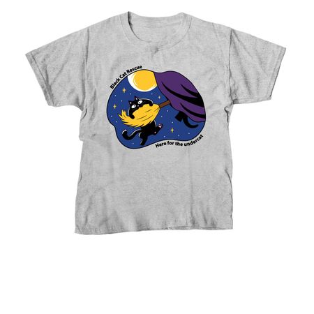Black Cat Rescue Halloween 2026, a Sport Grey Youth Unisex Tee