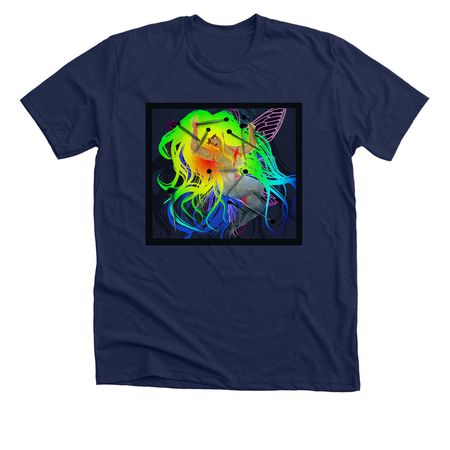 Pinned Pride, a Solid Navy Blend Premium Unisex Tee