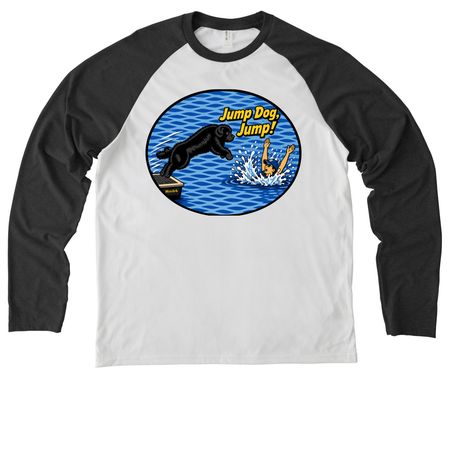 OWNC Water Test Shirts&nbsp;, a Space Black/ Bright White Allmade Eco Triblend Colorblock Raglan Long Sleeve Tee