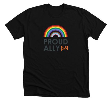 Vertafore Pride 2026 Proud Ally, a Solid Black Blend Premium Unisex Tee