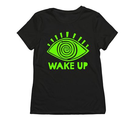 WAKE UP!!, a Deep Black Allmade Eco Triblend Women?s Tee