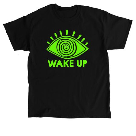 WAKE UP!!, a Black Classic Unisex Tee