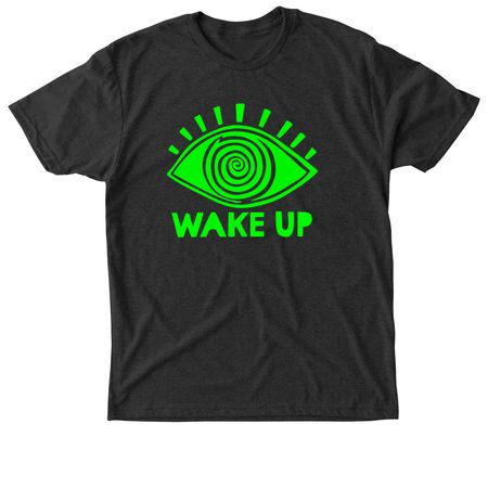 WAKE UP!!, a Vintage Black Triblend Unisex Tee