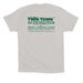 Twin Town Old Time Poster Design, a Solid Athletic Grey Premium Cotton Tee (back-view)