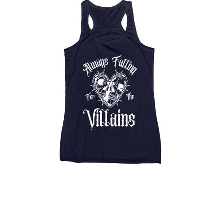 Villain Readers, a Navy Women's Racerback