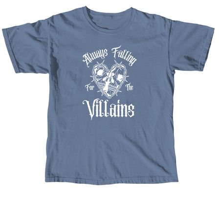 Villain Readers, a Blue Jean Comfort Colors Unisex Tee