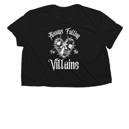 Villain Readers, a Black Women?s Flowy Cropped Tee