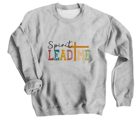 SPIRIT LEAD, a Sport Grey Crewneck Sweatshirt