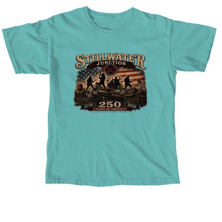 250 Years 4th of July, a Seafoam Comfort Colors Unisex Tee