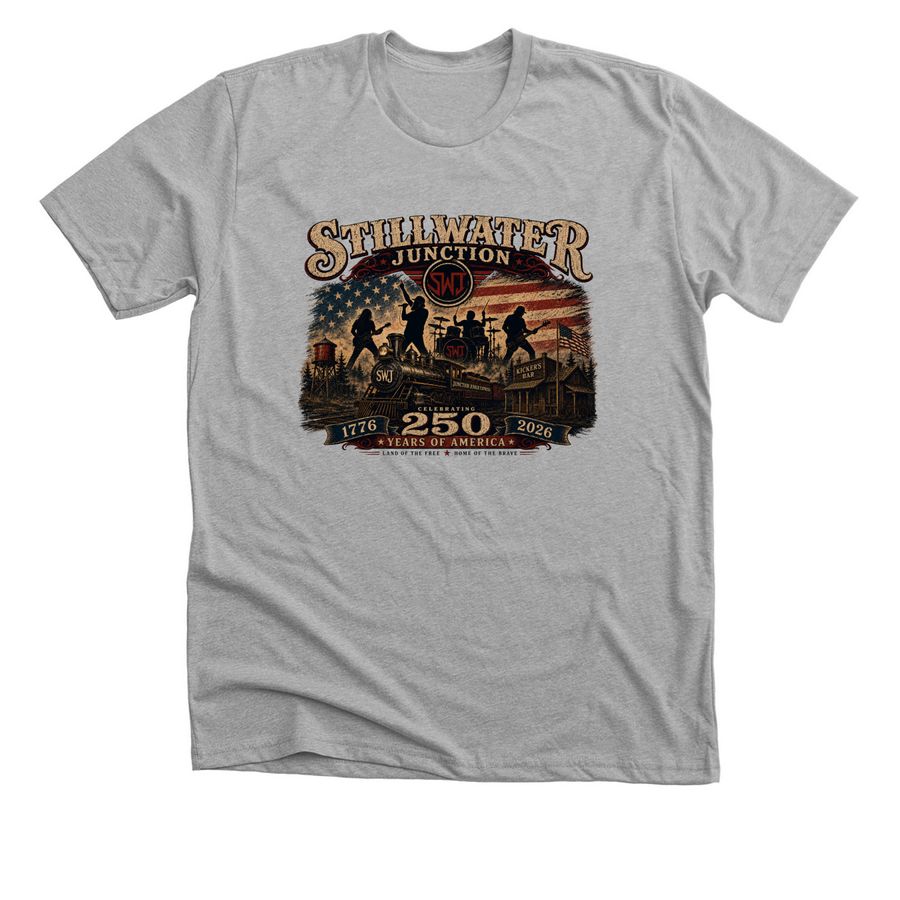 250 Years 4th of July, a Athletic Heather Premium Unisex Tee