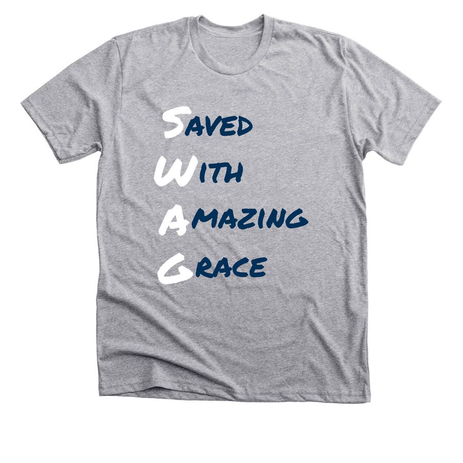 SWAG, a Athletic Heather Premium Unisex Tee