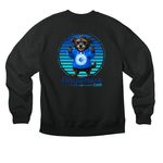 Cujo AnywhereCam Merch & Youth Sizes, a Vintage Black Premium Heavyweight Crewneck Sweatshirt (back-view)