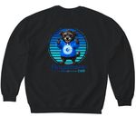 Cujo AnywhereCam Merch & Youth Sizes, a Black Softstyle Crewneck Sweatshirt (back-view)