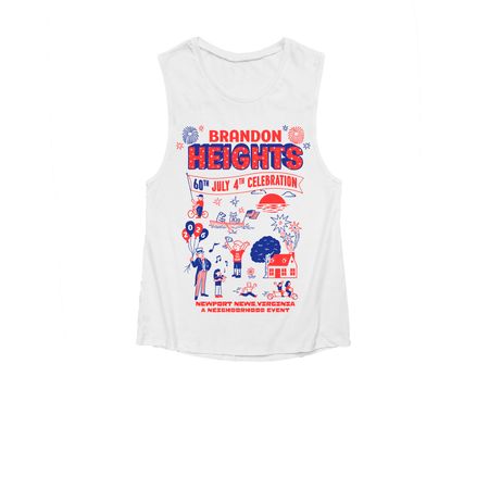 Women's Tank, a White Women's Muscle Tank