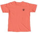 Moss + Moon Club Youth & Adult Shirts, a Neon Red Orange Comfort Colors Unisex Tee (back-view)