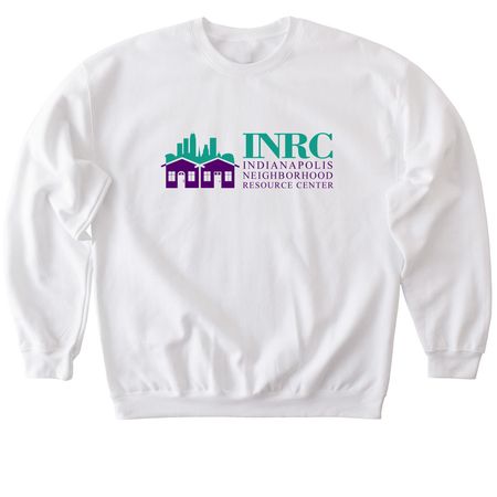 Premium INRC Unisex Apparel, a White Softstyle Crewneck Sweatshirt