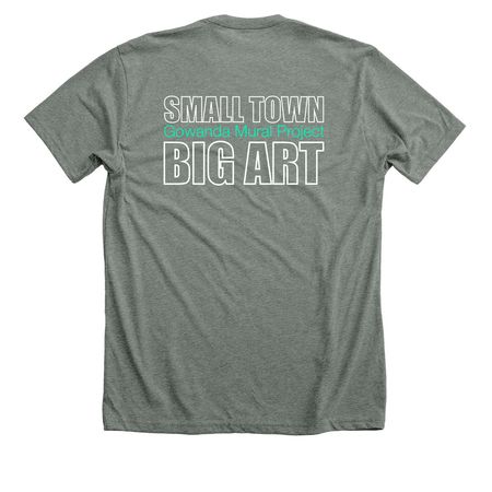 Celebrate with us!, a Deep Heather Premium Unisex Tee (back-view)