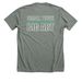 Celebrate with us!, a Deep Heather Premium Unisex Tee (back-view)