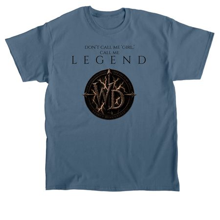 Call Me Legend - Warrior?s Daughter Drop, a Indigo Blue Classic Unisex Tee