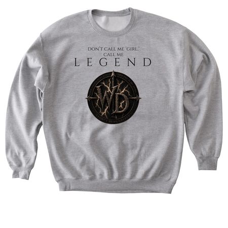 Call Me Legend - Warrior?s Daughter Drop, a Sport Grey Softstyle Crewneck Sweatshirt