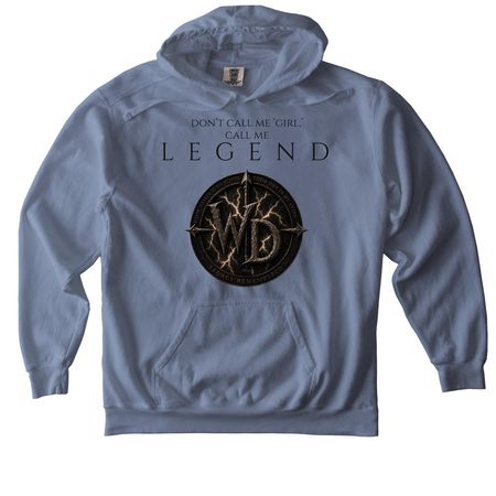 Call Me Legend - Warrior?s Daughter Drop, a Blue Jean Comfort Colors Pullover Hoodie