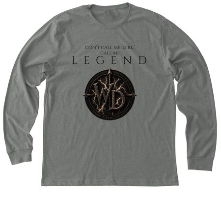 Call Me Legend - Warrior?s Daughter Drop, a Deep Heather Premium Long Sleeve Tee