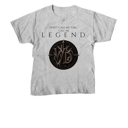 Call Me Legend - Warrior?s Daughter Drop, a Sport Grey Youth Unisex Tee