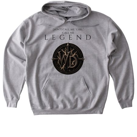 Call Me Legend - Warrior?s Daughter Drop, a Sport Grey Gildan Softstyle Pullover Hoodie